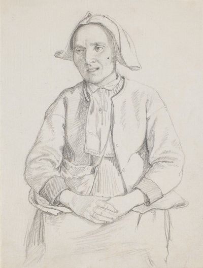 Siedząca Szwedka, kawałek kolana autorstwa Wilhelm Marstrand