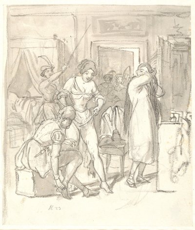 Strój sióstr na karnawał autorstwa Wilhelm Marstrand