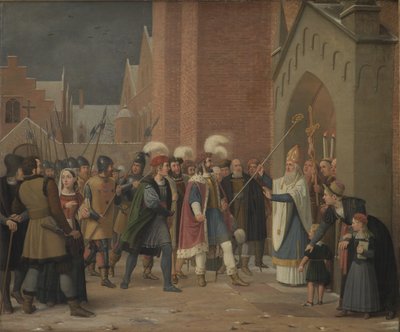 Svend Estridsen i biskup Vilhelm autorstwa Wilhelm Marstrand