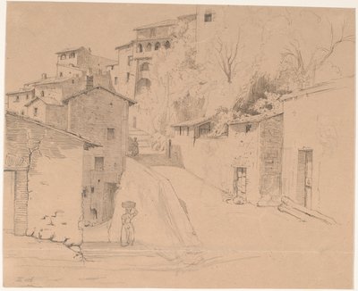 Via Piave przez La Porta Su i Olevano Romano autorstwa Wilhelm Marstrand