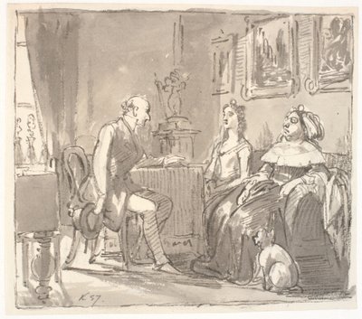 Odwiedź z jej łaską autorstwa Wilhelm Marstrand