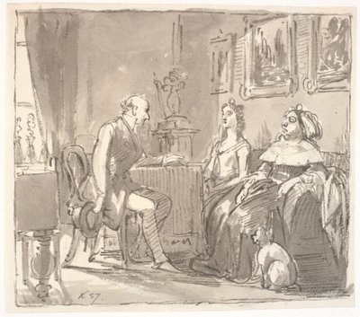 Odwiedź z jej łaską autorstwa Wilhelm Marstrand