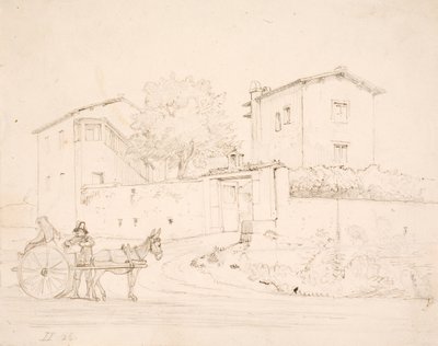 Powóz osłów przed Porta del Popolo autorstwa Wilhelm Marstrand
