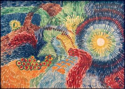 Astrale Kompozycja XII autorstwa Wilhelm Morgner