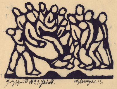 Chrystus przed Najwyższą Radą autorstwa Wilhelm Morgner