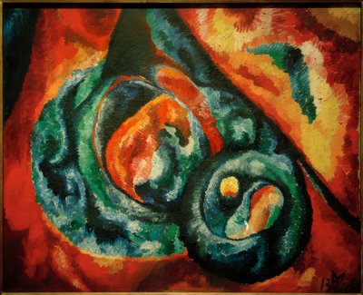 Wielka Kompozycja Astralna I. autorstwa Wilhelm Morgner