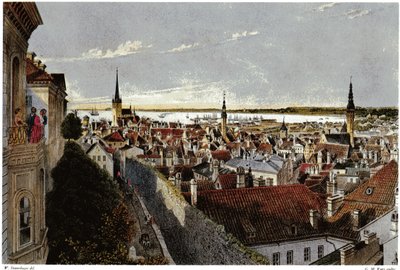 Widok Revala, ok. 1855 autorstwa Wilhelm Siegfried Stavenhagen