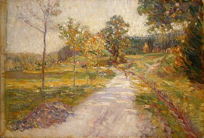 Dolina Antreff koło Willingshausen (olej na płótnie) autorstwa Wilhelm Thielmann