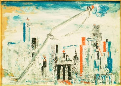 Nowy Jork, Manhattan z dźwigiem autorstwa Wilhelm Thöny