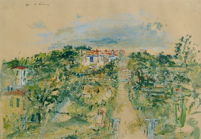 Straße w Sanary-sur-Mer autorstwa Wilhelm Thöny