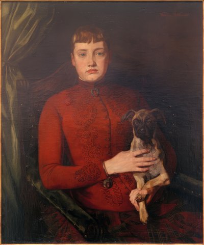 Pani z pieskiem autorstwa Wilhelm Trübner