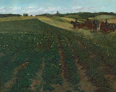 Pola ziemniaczane w pobliżu Wessling w Górnej Bawarii autorstwa Wilhelm Trübner