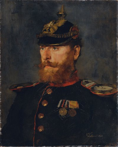 Oficer Landwehry autorstwa Wilhelm Trübner