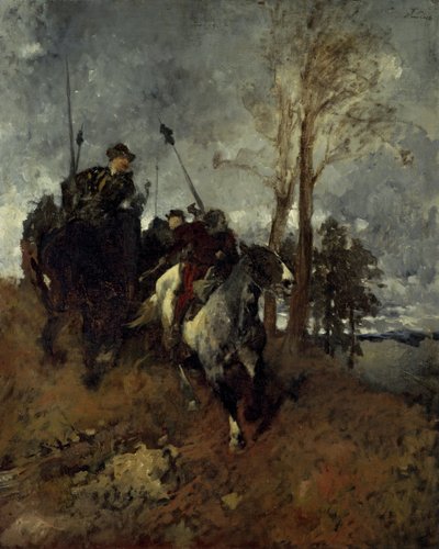 krzak rycerz autorstwa Wilhelm Von Diez