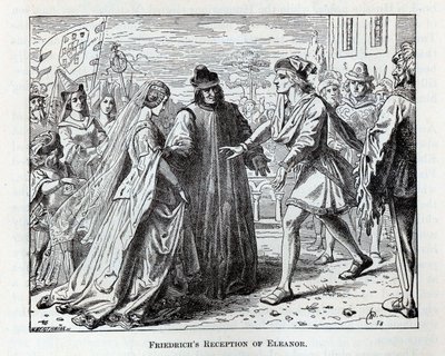 Przyjęcie Eleonory przez Friedricha, 1882 r autorstwa Wilhelm Werthmann
