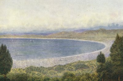 Zatoka Stołowa z Kloof Nek (kolorowa litografia) autorstwa Wilhelm Westhofen