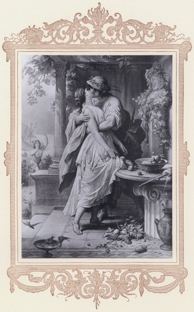 Dora, Alexis i Dora (lito) autorstwa Wilhelm von (after) Kaulbach
