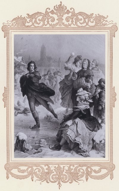 Goethe we Frankfurcie (lito) autorstwa Wilhelm von (after) Kaulbach