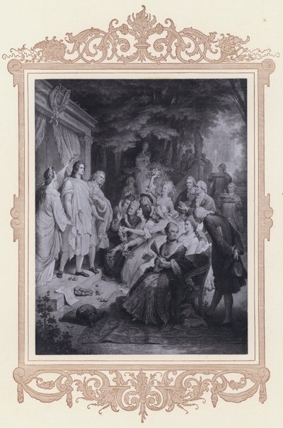 Goethe w Weimarze (lito) autorstwa Wilhelm von (after) Kaulbach