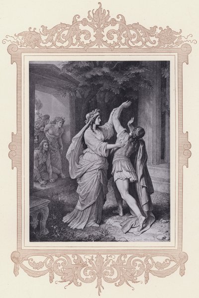 Ifigenia, Ifigenia na Taurydzie (lito) autorstwa Wilhelm von (after) Kaulbach