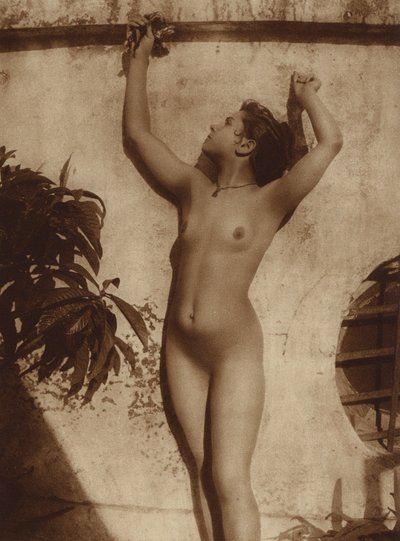 Mulher italiana (da Sicília) (foto em preto e branco)polonês autorstwa Baron Wilhelm von Gloeden