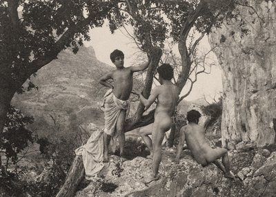 studium aktów męskich, ok. 1900 autorstwa Baron Wilhelm von Gloeden
