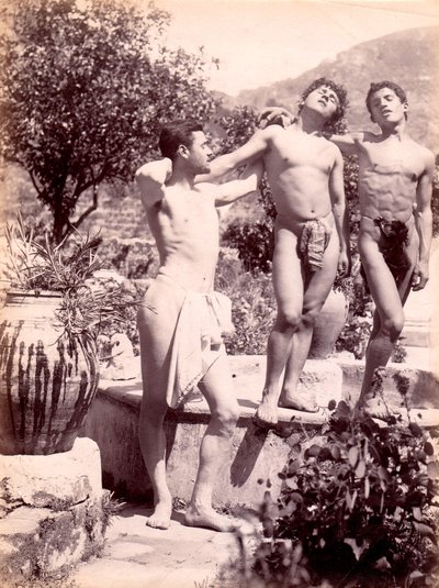 studium aktów męskich, ok. 1900 autorstwa Baron Wilhelm von Gloeden