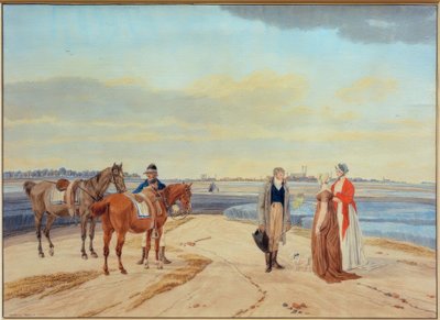 Zwolniony zawodnik z dwiema kobietami przed Monachium autorstwa Wilhelm von Kobell
