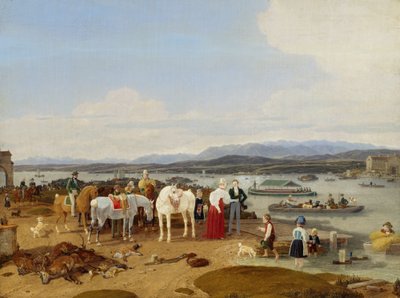 Po polowaniu nad Jeziorem Bodeńskim autorstwa Wilhelm von Kobell