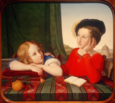 Wienczyslaw und Konstanty Potocki autorstwa Friedrich Wilhelm von Schadow