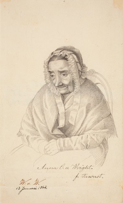 Anna Christina von Wright, babcia artysty autorstwa Wilhelm von Wright