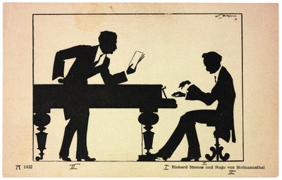 Hugo von Hofmannsthal 1874-1929 i Richard Strauss 1864-1949, 1914. autorstwa Wilhem Bithorn