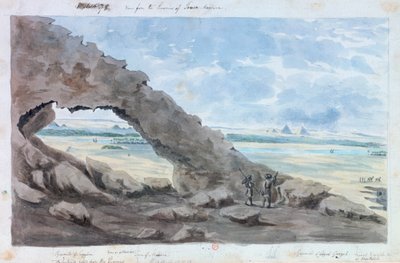 „Widok na piramidy, Egipt”, XIX w. autorstwa Wilkinson