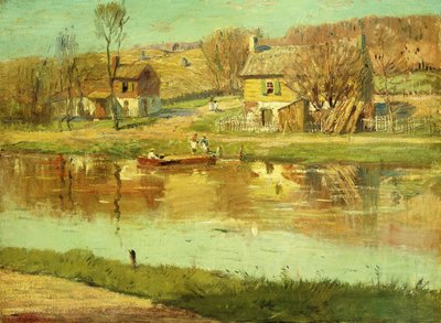 Odbicia w wodzie, ok. 1895-1919 autorstwa Willard Leroy Metcalf