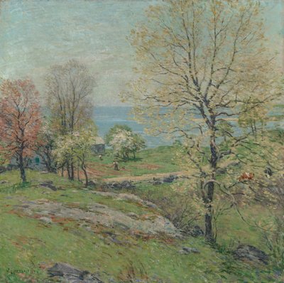 Pączkujący dąb, 1916. autorstwa Willard Leroy Metcalf