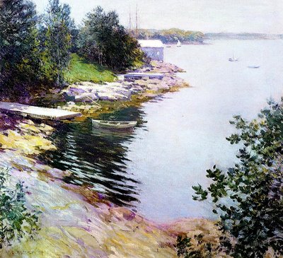 Mały Biały Dom, 1919 autorstwa Willard Leroy Metcalf