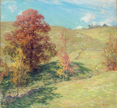 Czerwony dąb autorstwa Willard Leroy Metcalf