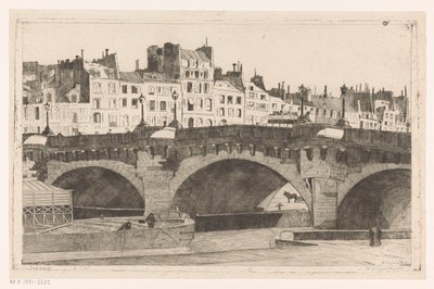 Pont Neuf (oryginalny tytuł na obiekcie) autorstwa Willem Adrianus Grondhout (signed by artist)