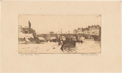 Pont de la Tournelle w Paryżu autorstwa Willem Adrianus Grondhout (signed by artist)