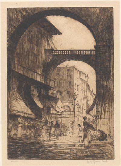 Verona (oryginalny tytuł na obiekcie) autorstwa Willem Adrianus Grondhout (signed by artist)