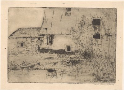 Stopa młyna w Voorburg autorstwa Willem Adrianus Grondhout (signed by artist)