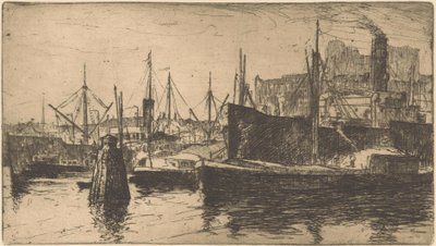 Rotterdam (oryginalny tytuł na obiekcie) autorstwa Willem Adrianus Grondhout