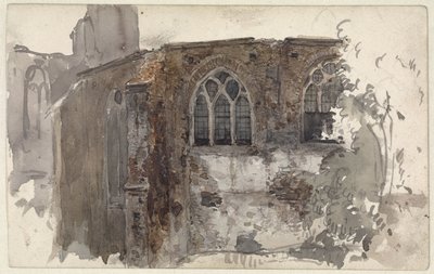 Ruiny kościoła autorstwa Willem Anthonie van Deventer
