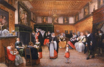 Dzień urodzin, 1629 autorstwa Willem Anthonissone Anthonis