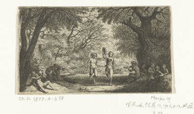 Imprezujący satyrowie i leśne nimfy autorstwa Willem Basse