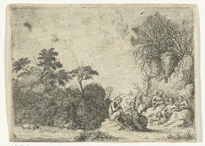 Satyr grający na flecie autorstwa Willem Basse