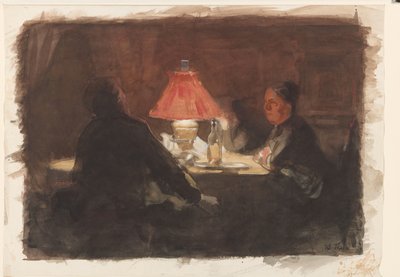 Przy lampie autorstwa Willem Bastiaan Tholen