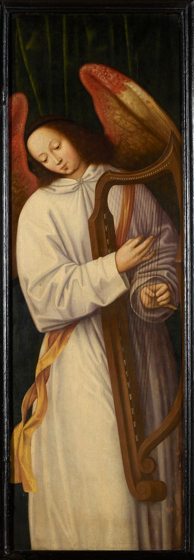 Anioł grający na harfie, ok. 1559. autorstwa Willem Benson