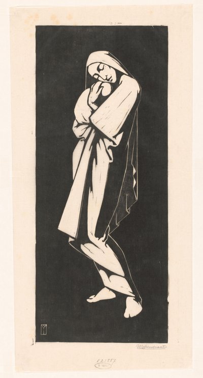 Kobieta z dzieckiem autorstwa Willem Bernardus IJzerdraat (signed by artist)