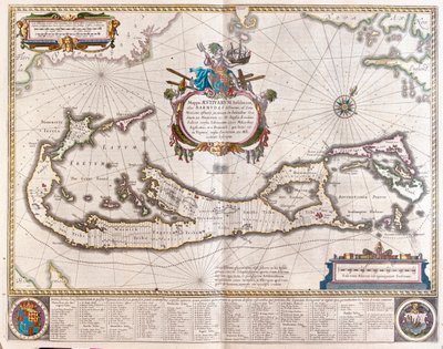 Bermudy, w "Theatrum Orbis Terrarum, sive Atlas Novus" Willema Blaeu, Amsterdam autorstwa Willem Blaeu